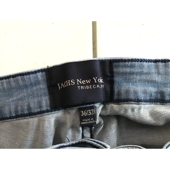 JACHS NEW YORK -MENS JEANS STRAIGHT LEG LIGHT WASH JEANS SIZE 36X32 - Picture 4 of 6